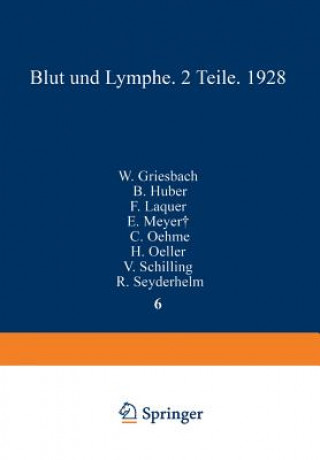 Książka Blut Und Lymphe W. Griesbach