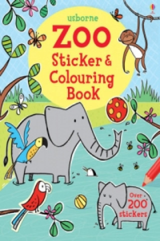 Kniha Zoo Sticker and Colouring Book Jessica Greenwell