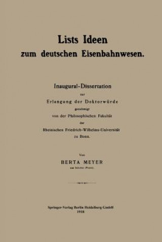 Carte Lists Ideen Zum Deutschen Eisenbahnwesen Berta Meyer