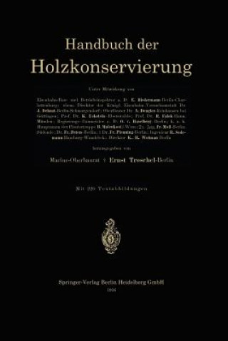 Libro Handbuch Der Holzkonservierung Ernst Troschel