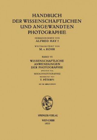 Βιβλίο Wissenschaftliche Anwendungen Der Photographie Tibor PÉterfi