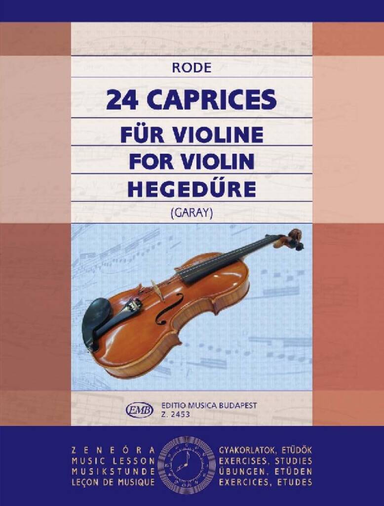 Książka 24 Caprices Violin (Garay) RODE