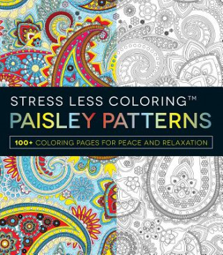 Książka Stress Less Coloring - Paisley Patterns Adams Media