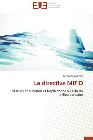 Knjiga La Directive Mifid Loredana Cultrera