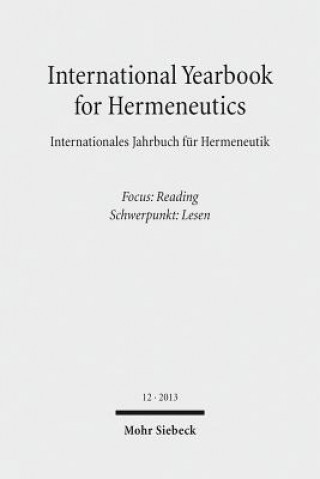 Carte International Yearbook for Hermeneutics / Internationales Jahrbuch fur Hermeneutik Günter Figal