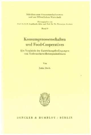 Kniha Konsumgenossenschaften und Food-Cooperatives. Jutta Jösch