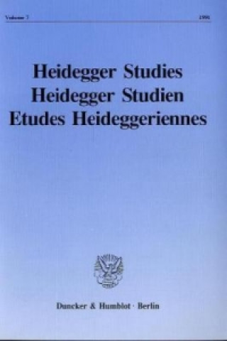 Kniha Heidegger Studies / Heidegger Studien / Etudes Heideggeriennes. Parvis Emad