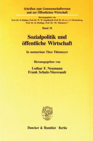 Könyv Sozialpolitik und öffentliche Wirtschaft. Lothar F. Neumann