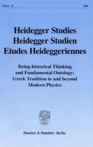 Carte Heidegger Studies / Heidegger Studien / Etudes Heideggeriennes. Parvis Emad