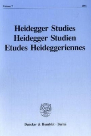 Könyv Heidegger Studies / Heidegger Studien / Etudes Heideggeriennes. Parvis Emad