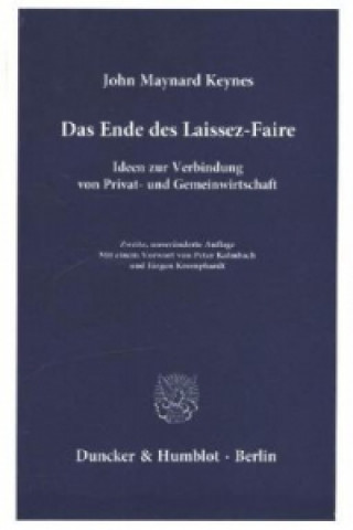 Книга Das Ende des Laissez-Faire. John Maynard Keynes