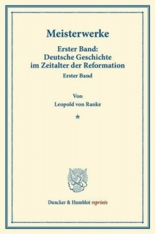 Carte Meisterwerke., 10 Teile Leopold von Ranke