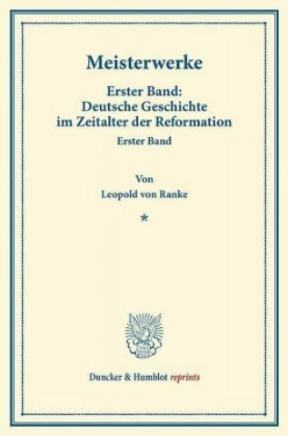 Book Meisterwerke., 10 Teile Leopold von Ranke