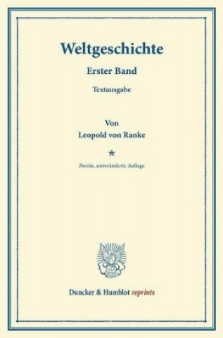 Carte Weltgeschichte., 4 Teile Leopold von Ranke