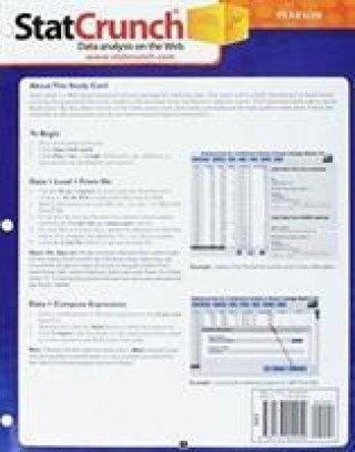 Articles imprimés StatCrunch Introductory Statistics Study Cards Webster West