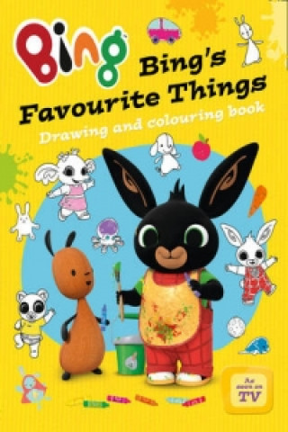 Carte Bing's Favourite Things drawing and colouring book 
