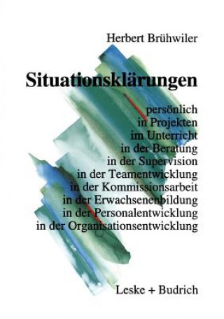 Könyv Situationskl rungen Herbert Brühwiler
