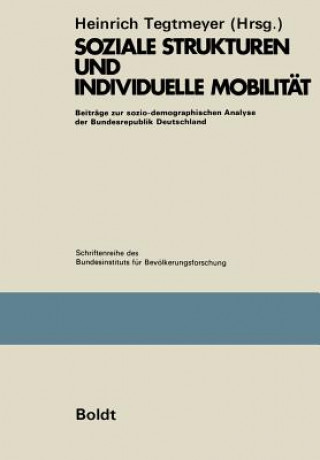 Könyv Soziale Strukturen Und Individuelle Mobilit t Heinrich Tegtmeyer