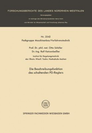 Kniha Beschreibungsfunktion Des Schaltenden Pd-Reglers Otto Schäfer