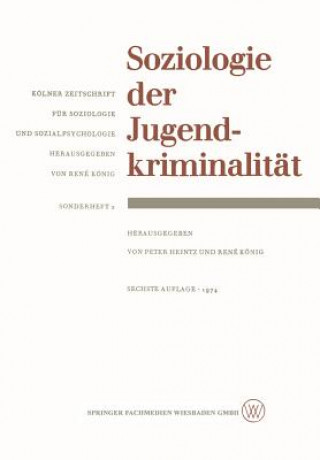 Kniha Soziologie Der Jugendkriminalitat Peter Heintz