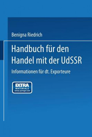 Buch Handbuch Fur Den Handel Mit Der Udssr Benigna Riedrich