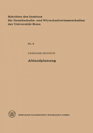 Kniha Ablaufplanung Gerhard Mensch