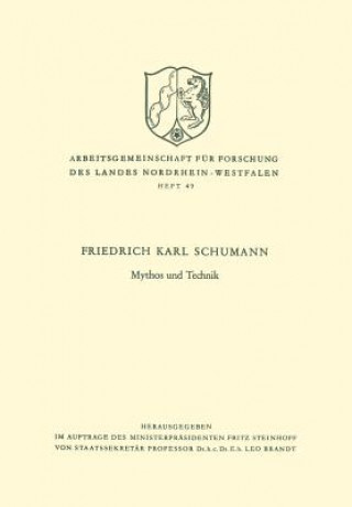 Carte Mythos Und Technik Friedrich Karl Schumann
