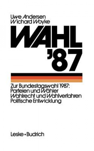Knjiga Wahl '87 Uwe Andersen