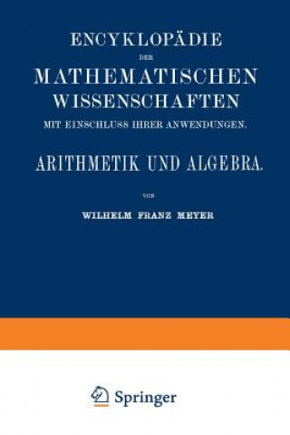 Książka Arithmetik Und Algebra Wilhelm Franz Meyer