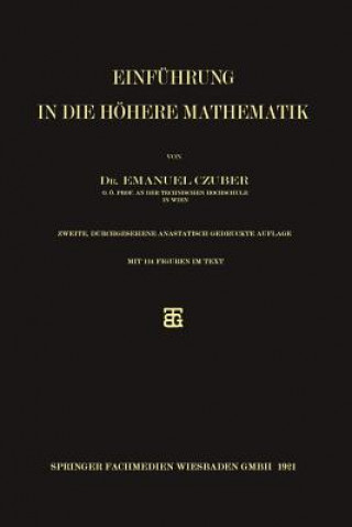 Kniha Einfuhrung in Die Hoehere Mathematik NA NA