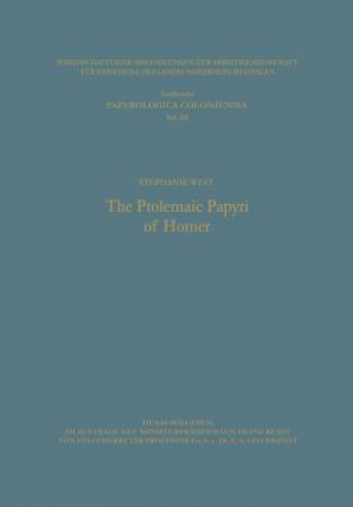 Kniha Ptolemaic Papyri of Homer Stephanie West