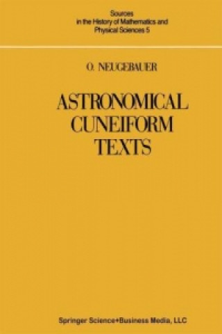 Buch Astronomical Cuneiform Texts, 3 O. Neugebauer