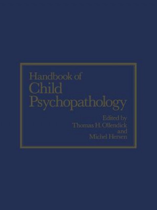 Carte Handbook of Child Psychopathology Michel Hersen