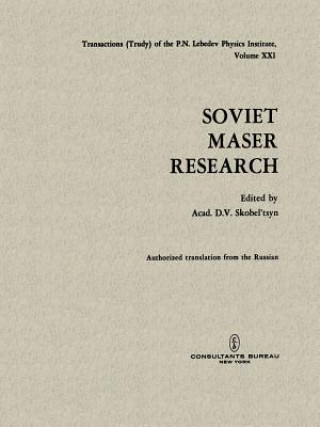 Kniha Soviet Maser Research D. V. Skobel tsyn