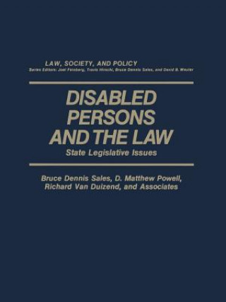 Βιβλίο Disabled Persons and the Law Bruce D. Sales