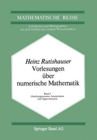 Kniha Vorlesungen UEber Numerische Mathematik H. Rutishauser