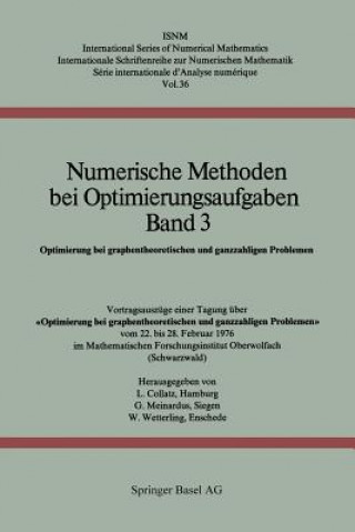 Kniha Numerische Methoden Bei Optimierungsaufgaben Band 3 L. Collatz