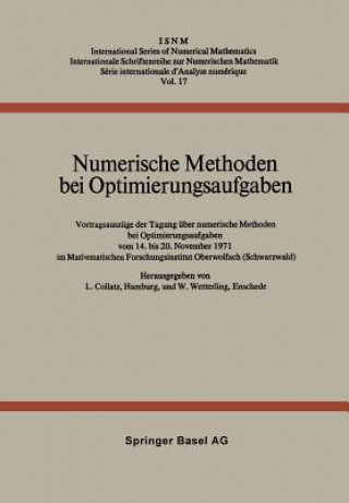 Kniha Numerische Methoden Bei Optimierungsaufgaben L. Collatz