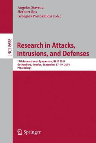 Könyv Research in Attacks, Intrusions and Defenses Angelos Stavrou