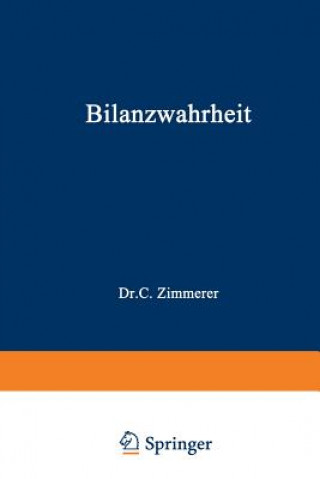 Könyv Bilanzwahrheit Carl Zimmerer
