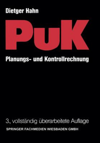 Kniha Planungs- Und Kontrollrechnung -- Puk Dietger Hahn
