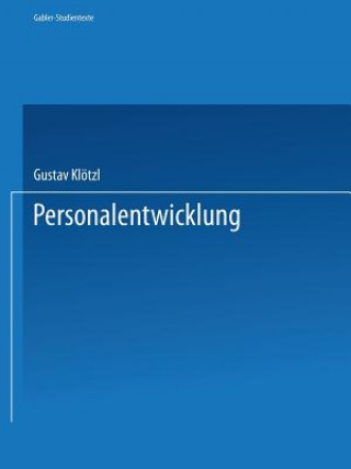 Książka Personalentwicklung Gustav Klötzl