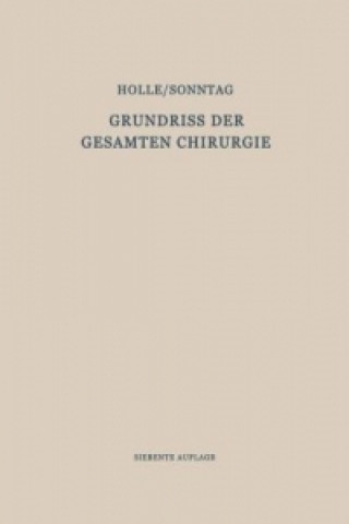 Book Grundriss der Gesamten Chirurgie, 4 Tle. Fritz Holle