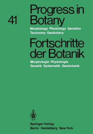 Carte Progress in Botany / Fortschritte Der Botanik Heinz Ellenberg