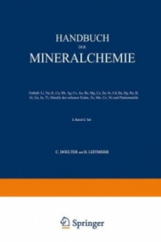 Carte Handbuch der Mineralchemie C. Doelter