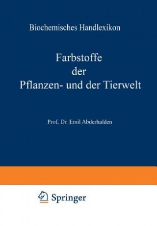 Könyv Biochemisches Handlexikon H. Altenburg