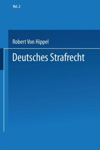 Kniha Deutsches Strafrecht Robert v. Hippel