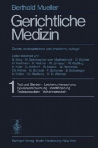 Kniha Gerichtliche Medizin B. Mueller