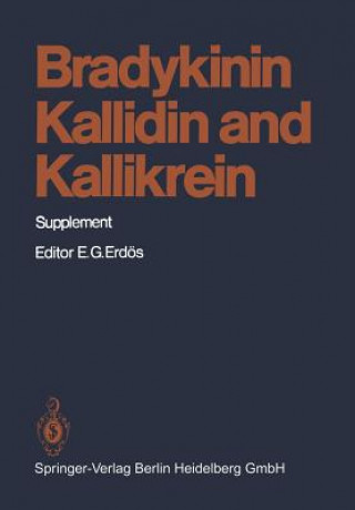 Carte Bradykinin, Kallidin and Kallikrein, 2 K.D. Bhoola