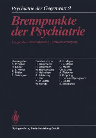 Könyv Psychiatrie Der Gegenwart K.P. Kisker